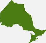 Image of the province of Ontario representing provincial data.