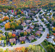 View of Family Homes in Residential Neighbourhood